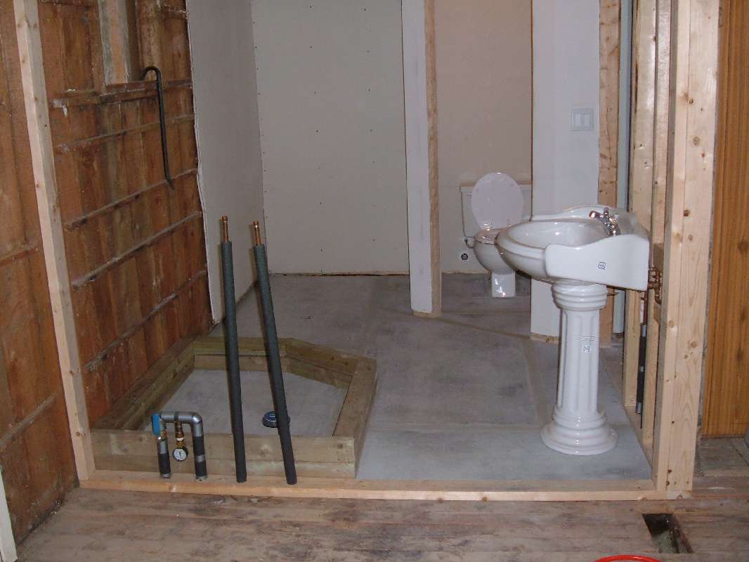 Fixing the Retro-House plumbing.