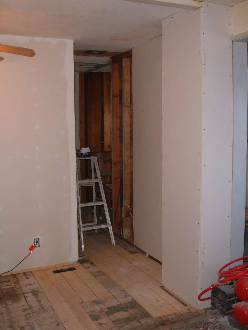 Repairing The Kitchen Walls.