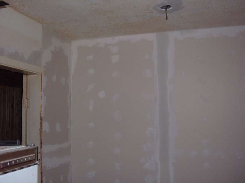 Repairing The Kitchen Walls.