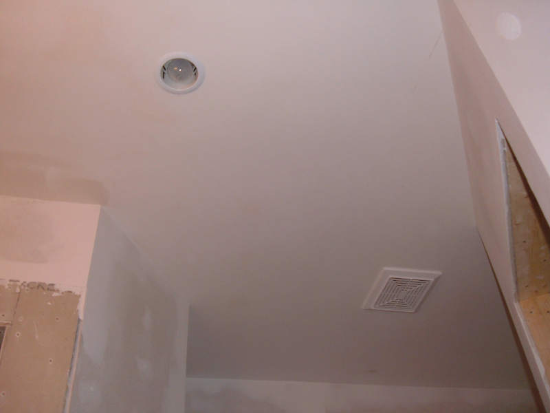 Repaired Bathroom Ceiling.