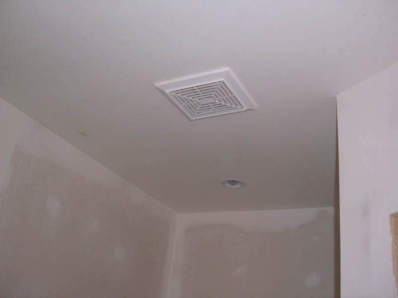 Repaired Bathroom Ceiling.