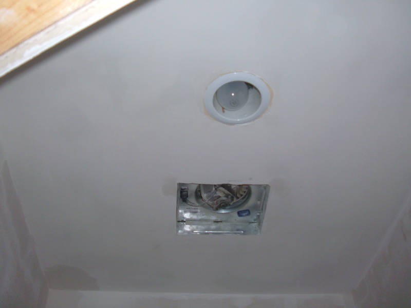 Repaired Bathroom Ceiling.