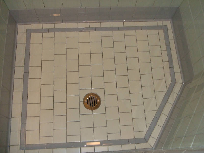 Tiling The Shower.