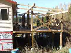 Deck roof framing