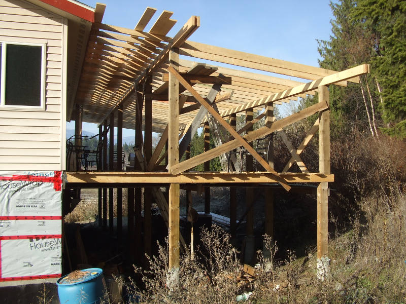 Deck Roof Framing.