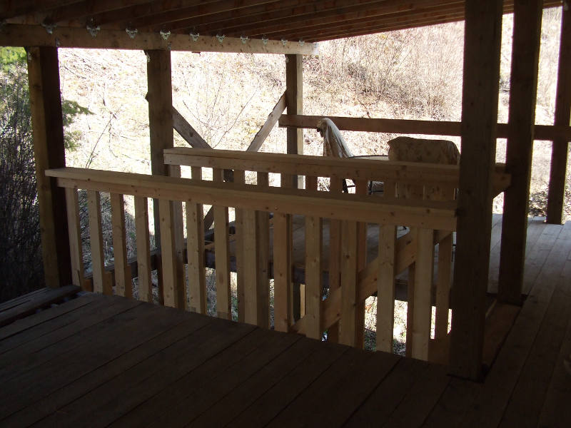 Carport Deck Railing.