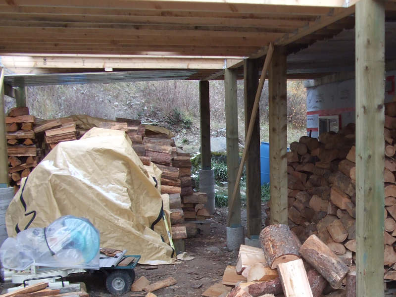 Firewood Stacked.