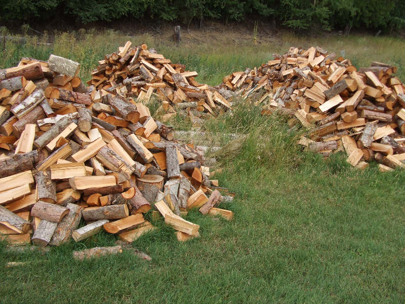 Firewood Split And Finishing Seasoning.