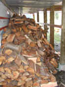 Firewood piled