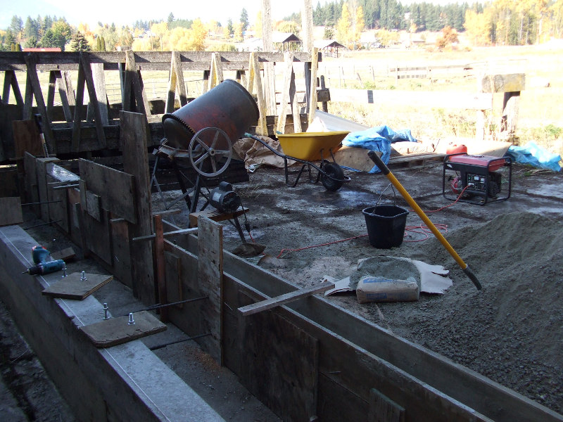 Sawmill Track Concrete Forms.