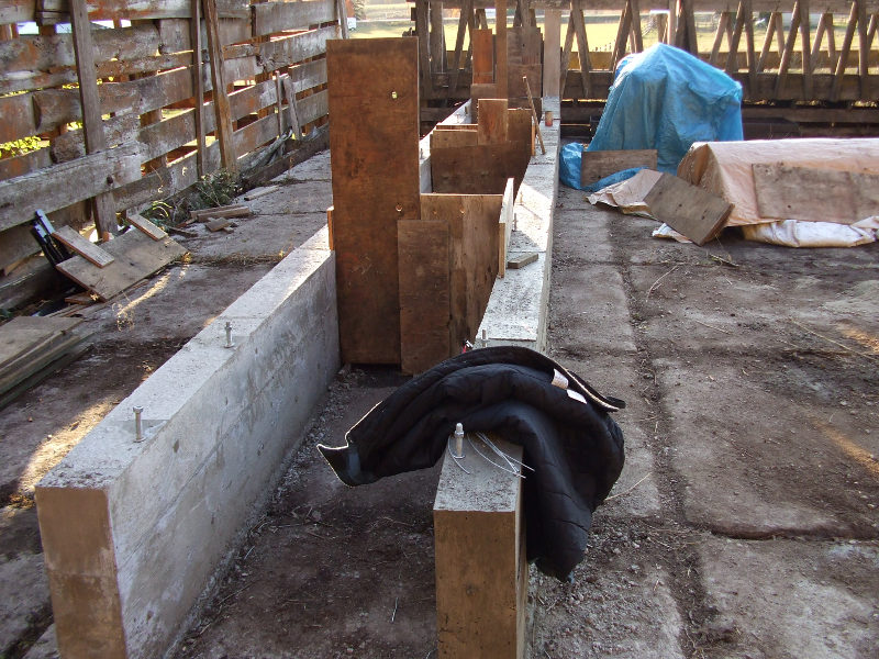 Sawmill Track Concrete Forms.