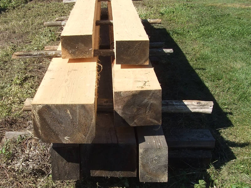 Long Wood Beams For Our Garage.