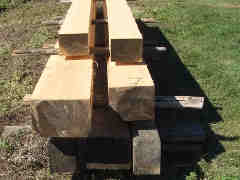 Large wood beams
