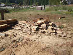 Yard full of logs