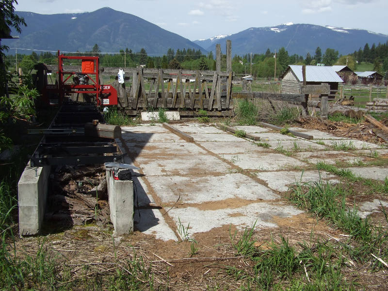 Sawmill Area Cleaned And Ready.