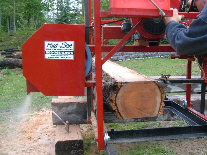 First Logs Sawn.