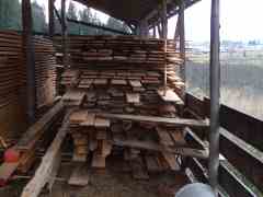 Stick snd stacked lumber