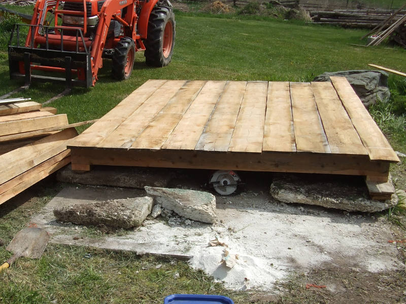 New Shed Floor.