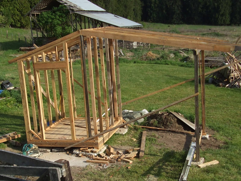 New Shed Framed.