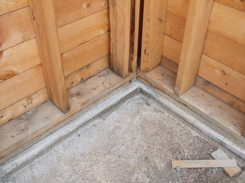 Tri-Shed Concrete Foundation.