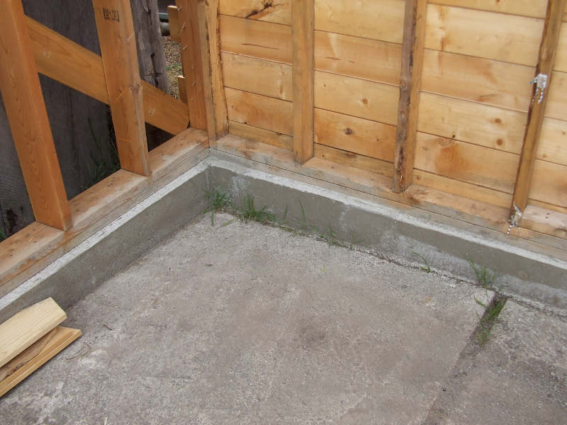 Tri-Shed Concrete Foundation.