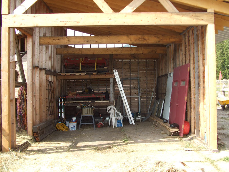 Storage Shed Shelf.