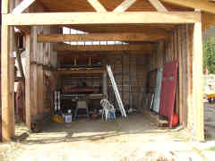 Storage Shed equipment shelf