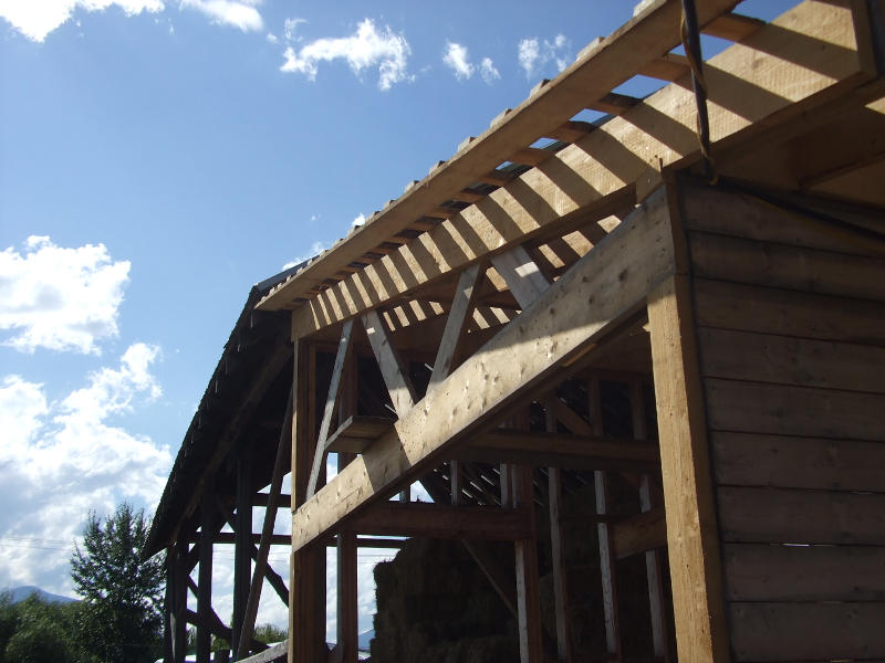 Storage Shed Roof Rafters.
