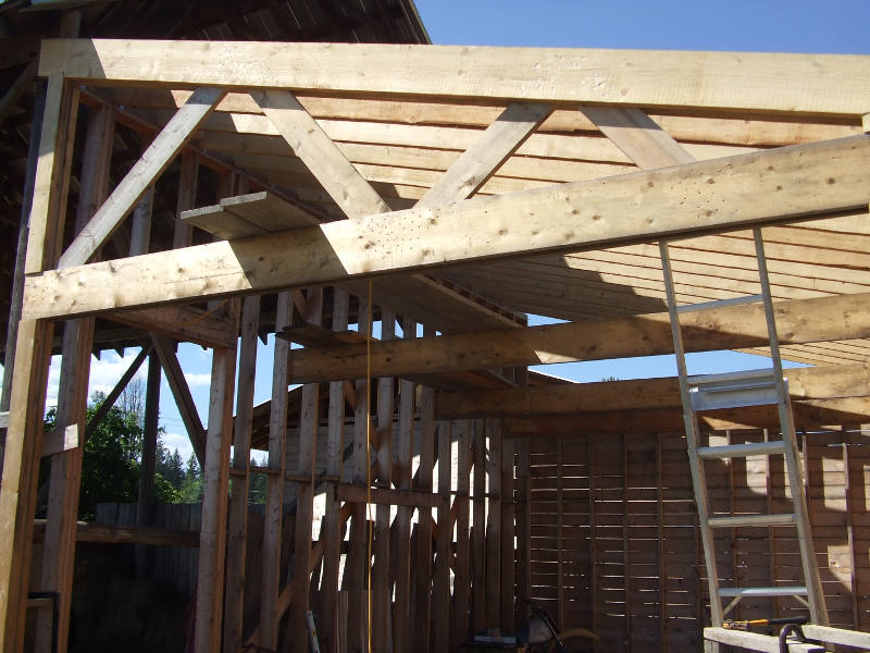 Storage Shed Front Truss.